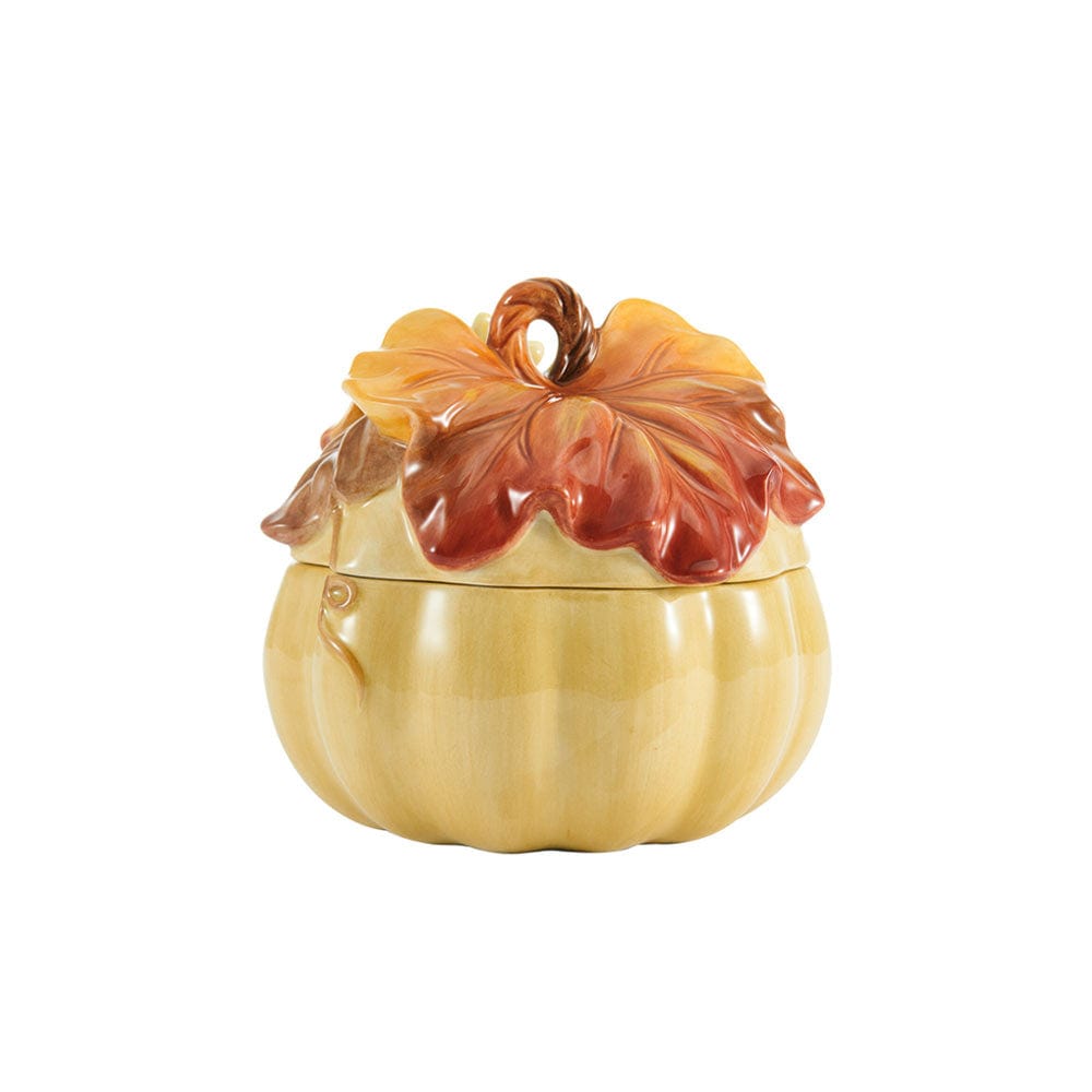 Harvest Pumpkin Soup Bowl with Lid