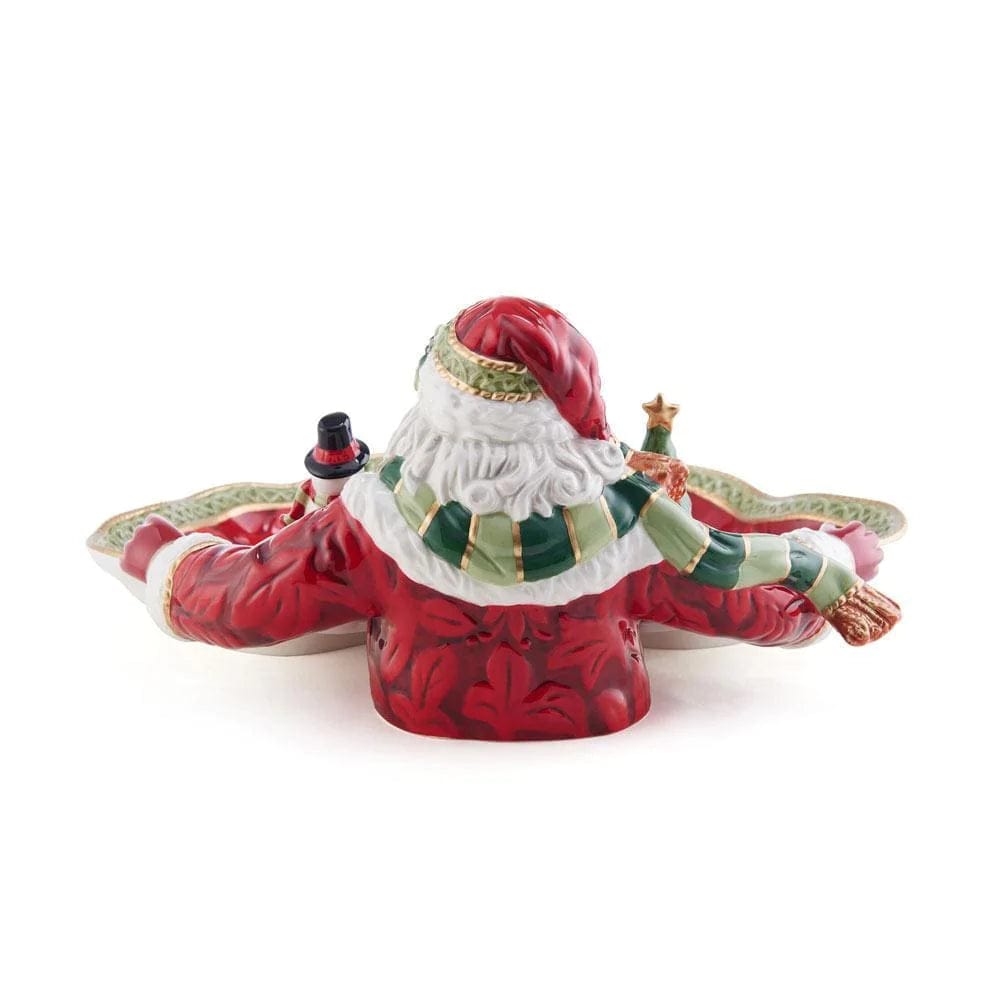 Holiday Home African American Santa Serving Bowl