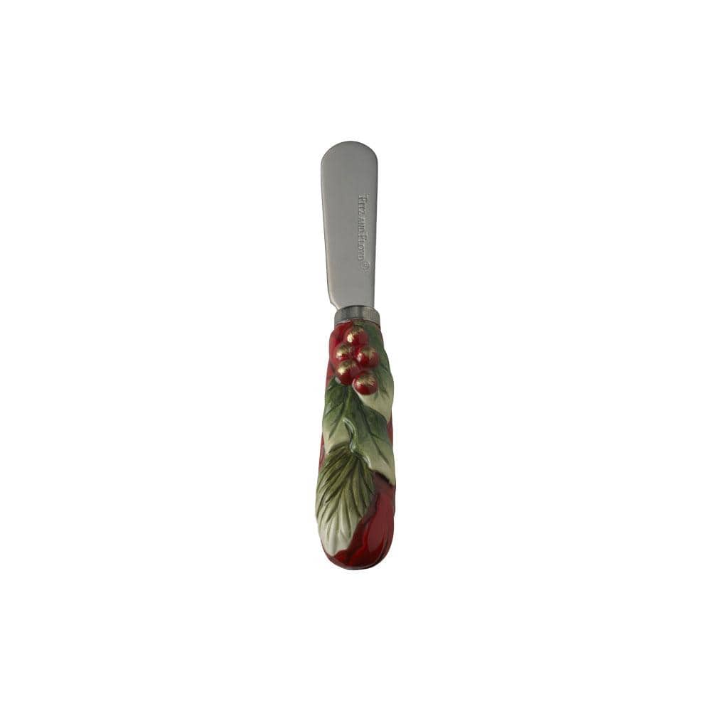 Holiday Home Appetizer Plate and Spreader Set