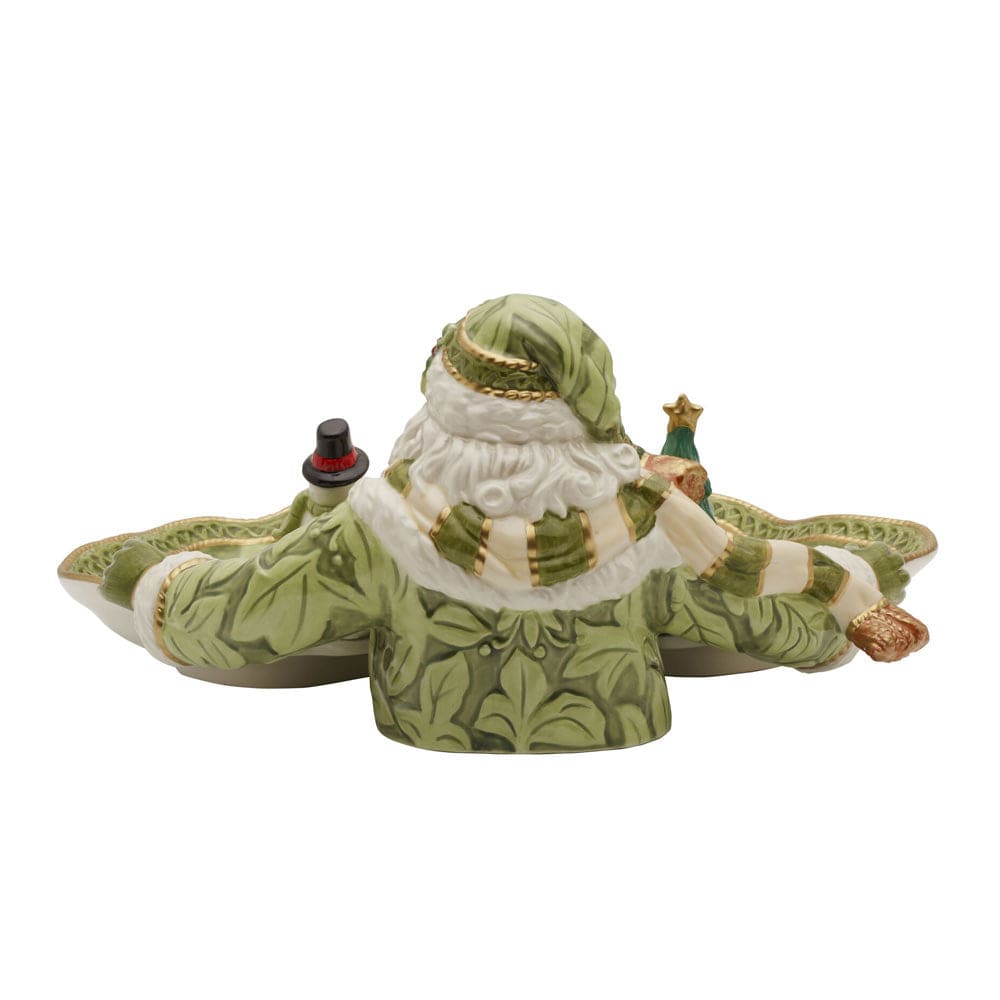 Holiday Home Green Santa Serving Bowl