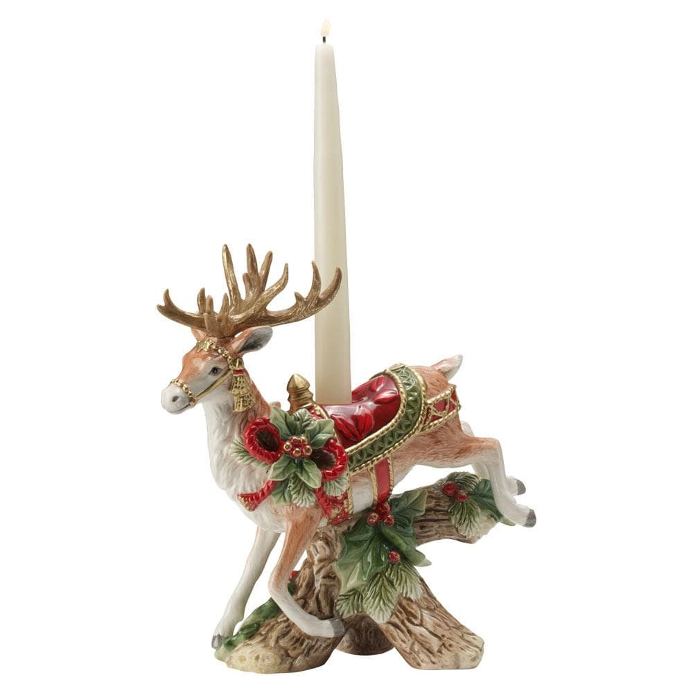 Holiday Home Landing Deer Candleholder – Fitz and Floyd