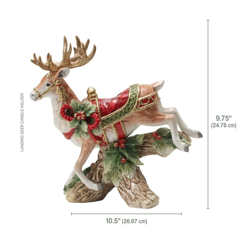 Holiday Home Landing Deer Candleholder