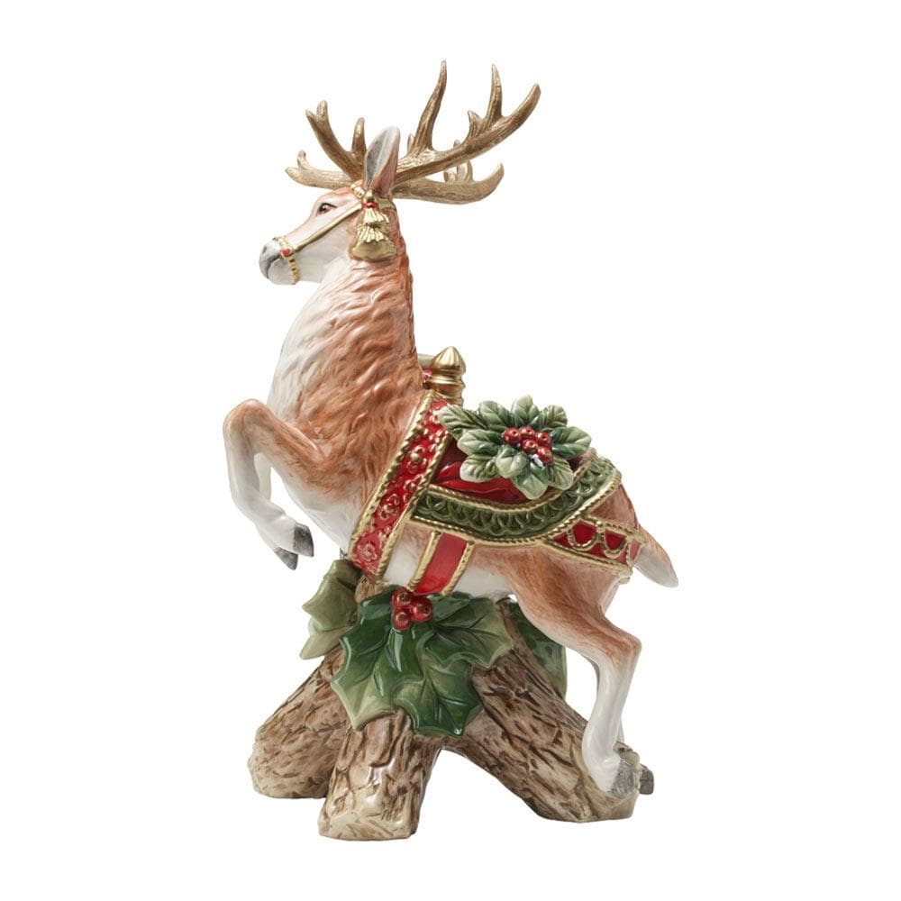 Holiday Home Leaping Deer Candleholder