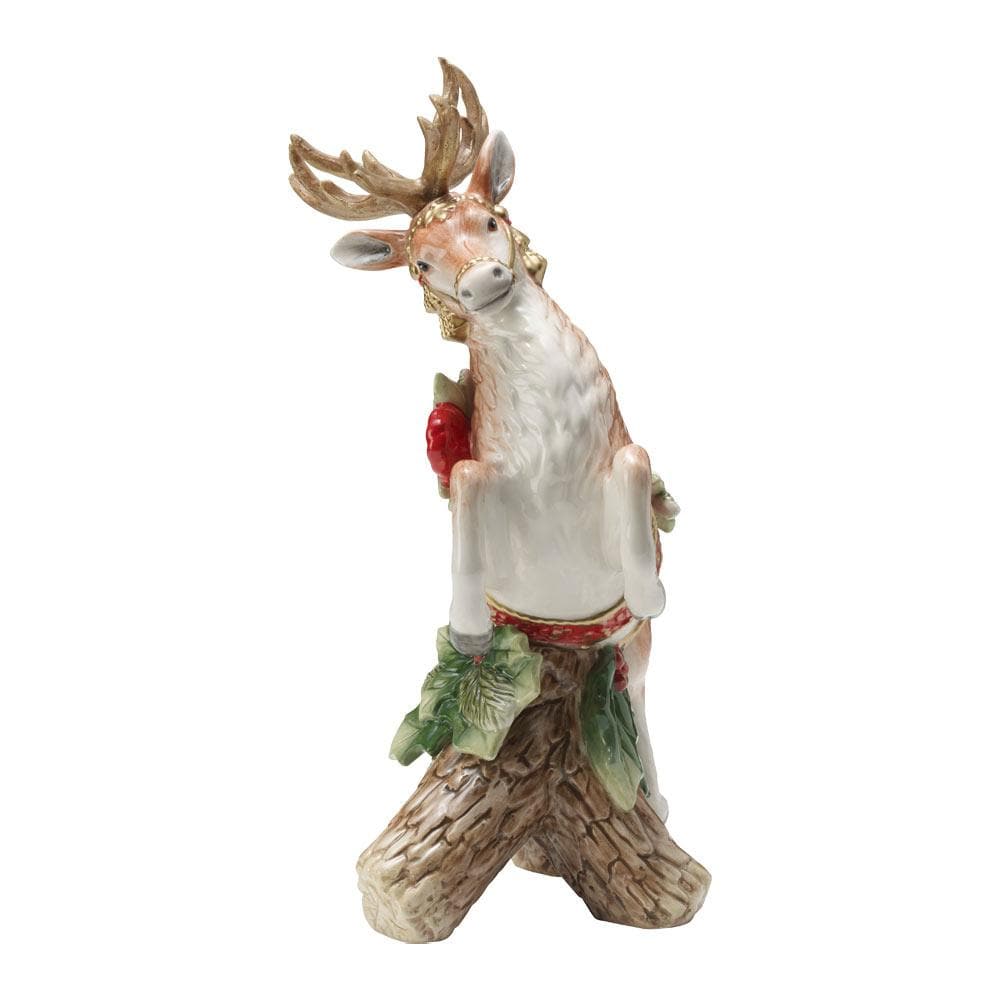 Holiday Home Leaping Deer Candleholder