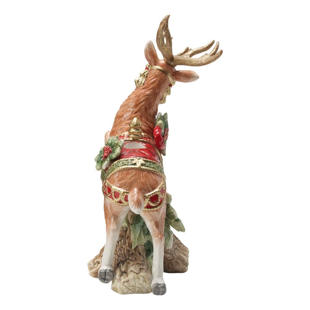 Holiday Home Leaping Deer Candleholder