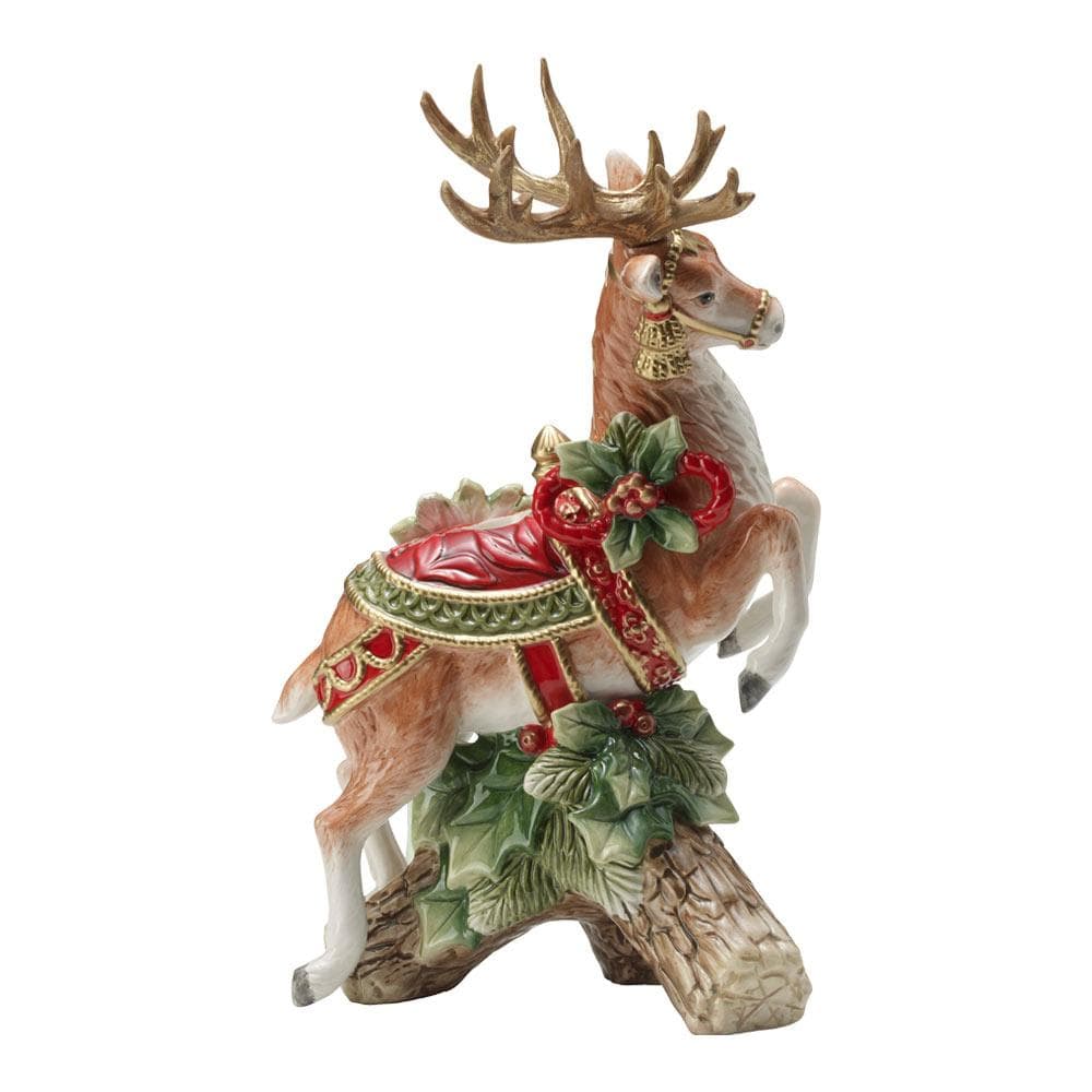 Holiday Home Leaping Deer Candleholder – Fitz and Floyd