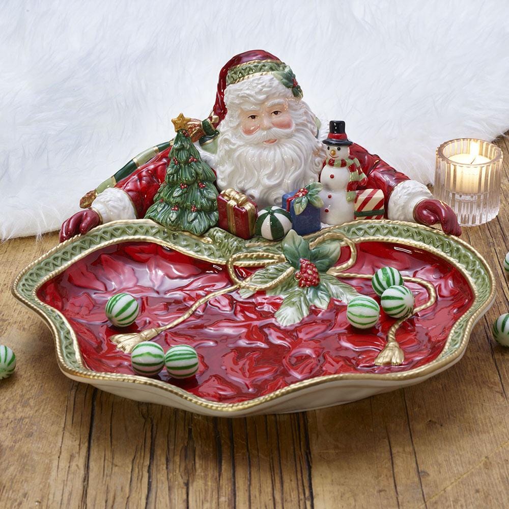 Holiday Home Santa Serving Bowl