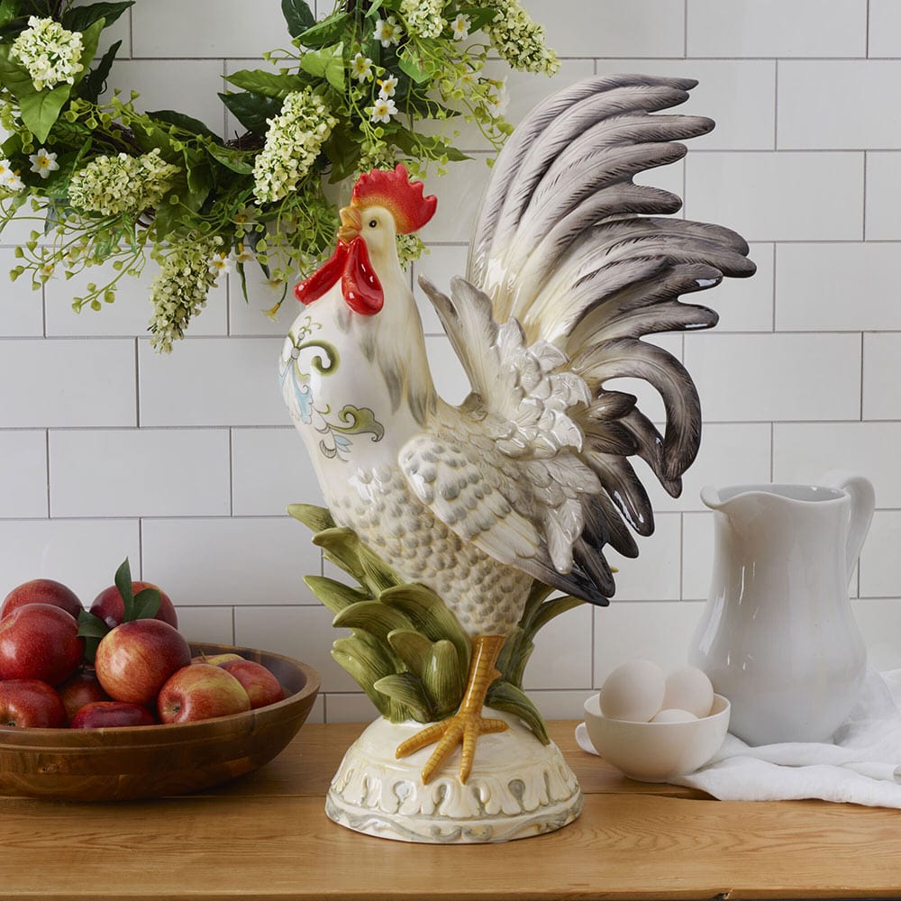 Lantana Rooster Figurine 20.5 IN