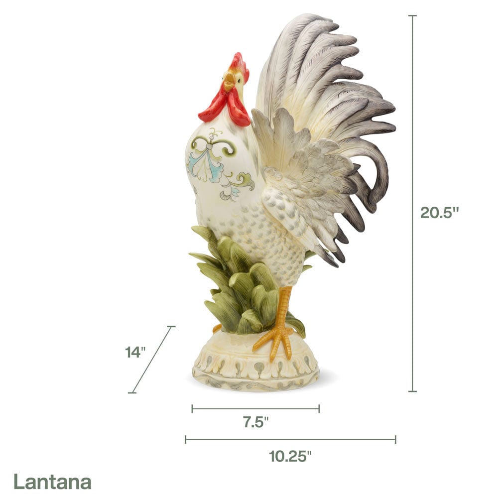 Lantana Rooster Figurine 20.5 IN