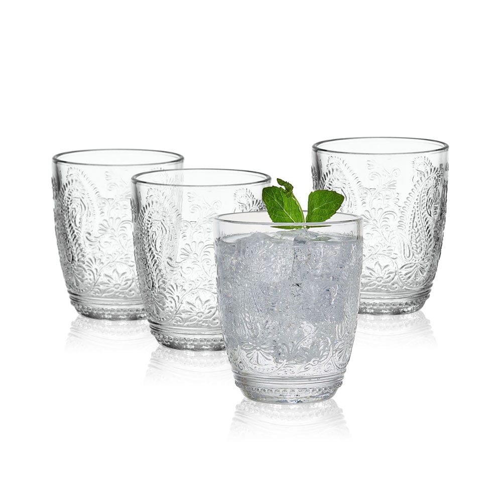 Maddi Double Old Fashioned Glasses Set of 4, Clear