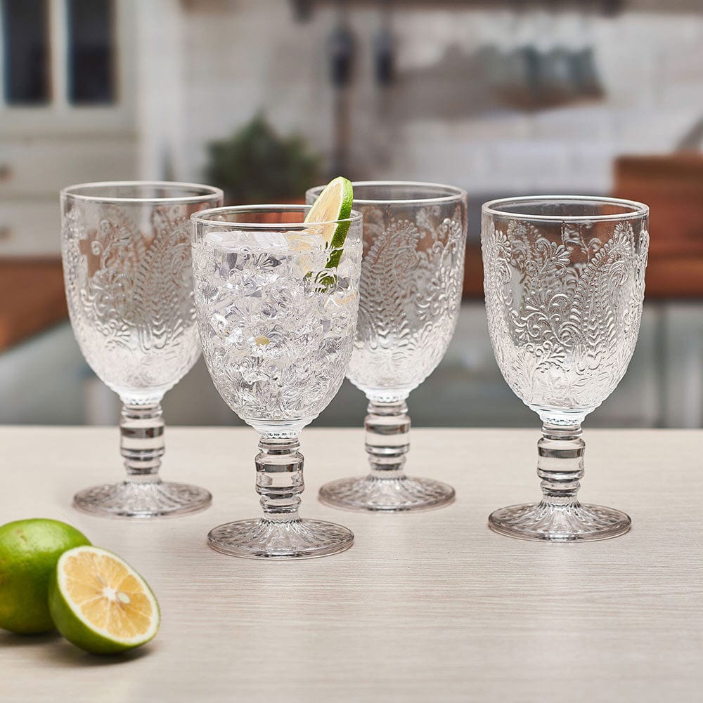 Maddi Goblets Set of 4, Clear