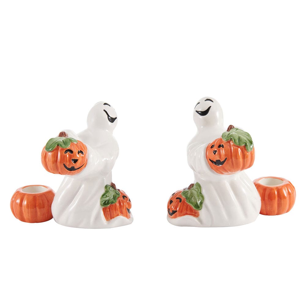 Halloween Pumpkin and Ghost Candleholders, Set of 2 – Fitz and Floyd