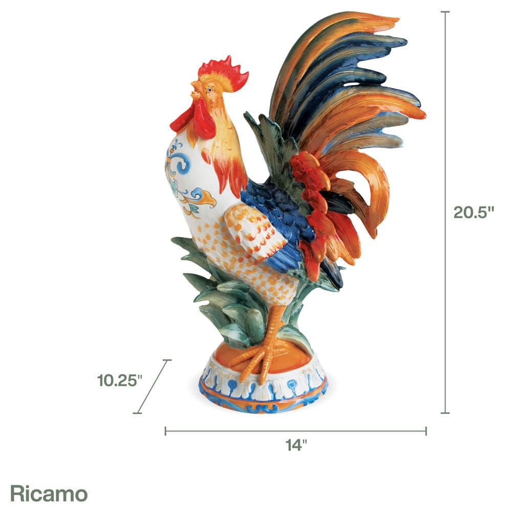 Ricamo Rooster Figurine 20.5 IN