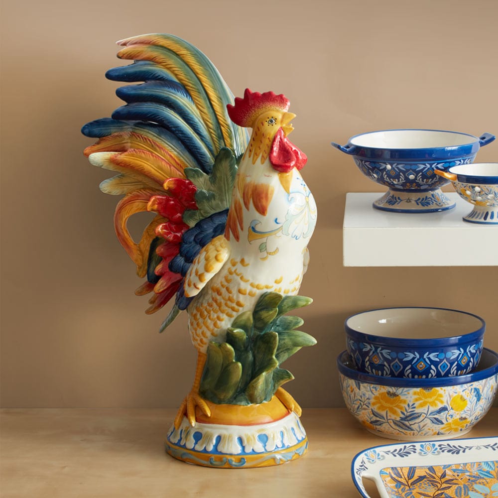 Ricamo Rooster Figurine 20.5 IN