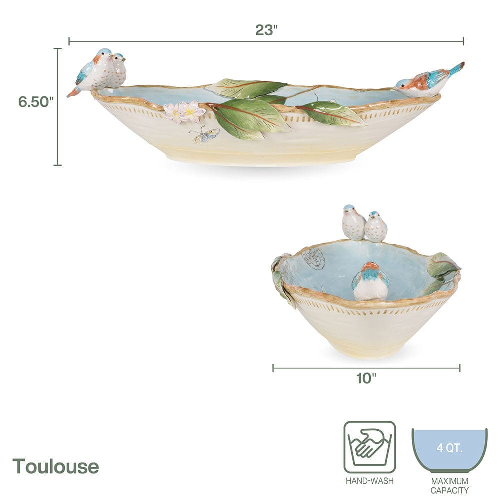 Toulouse Centerpiece Serving Bowl, 23 IN