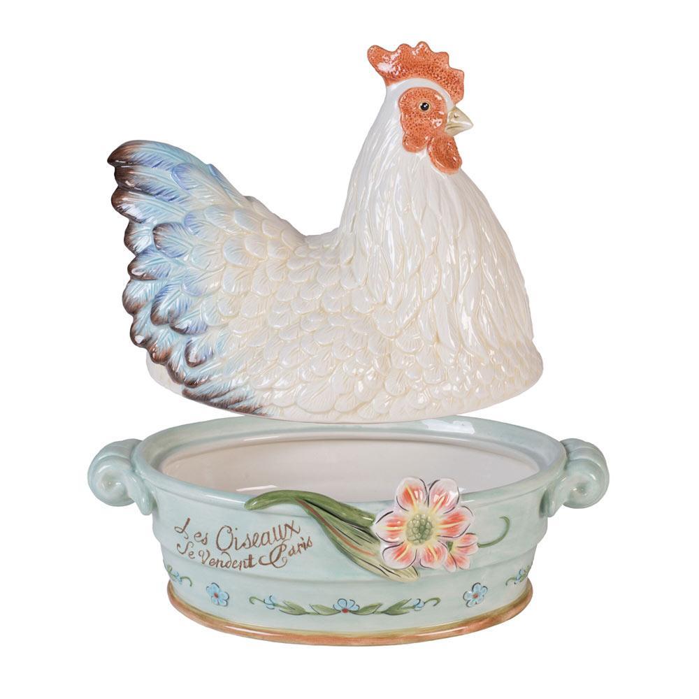 Toulouse Hen Covered Vegetable Bowl