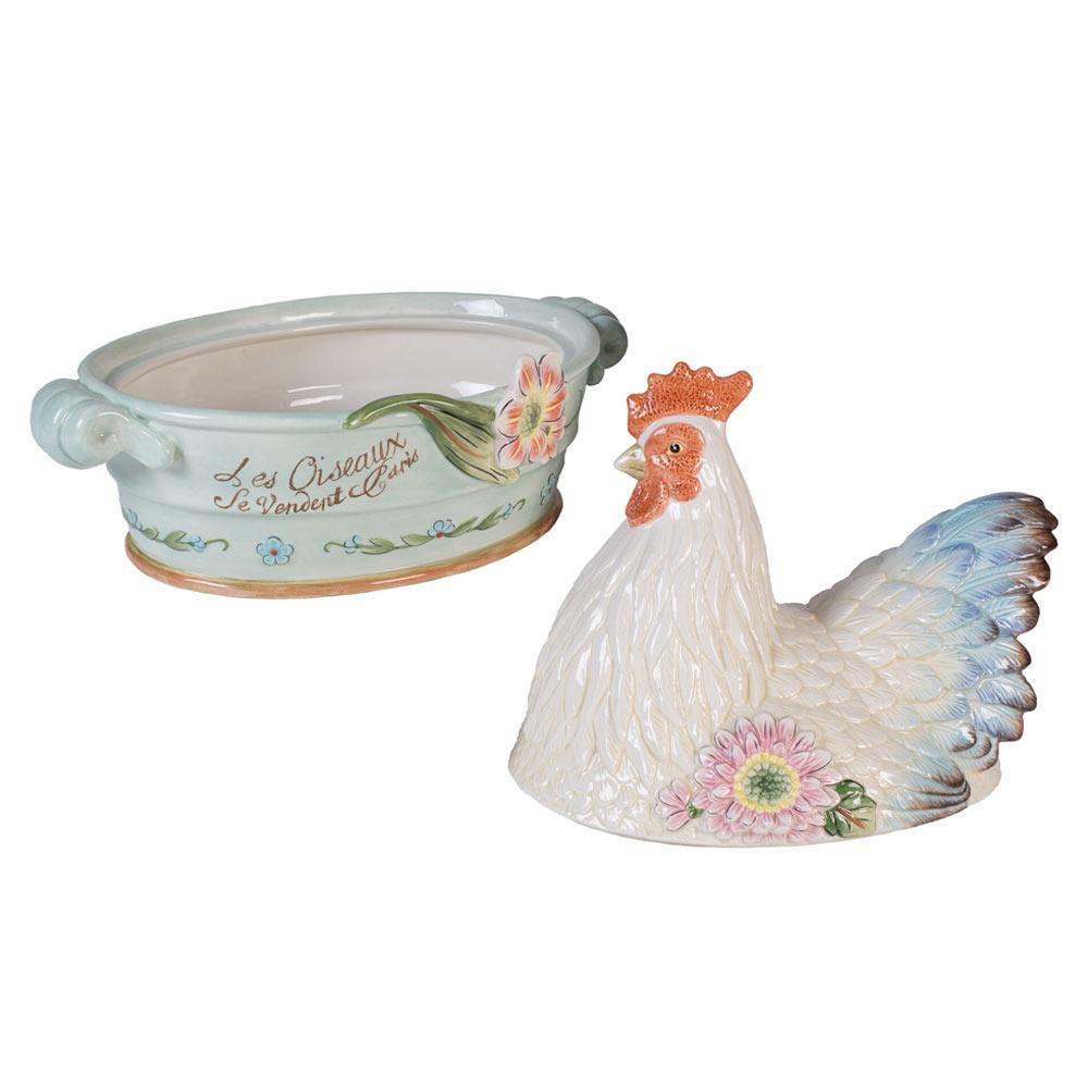 Toulouse Hen Covered Vegetable Bowl