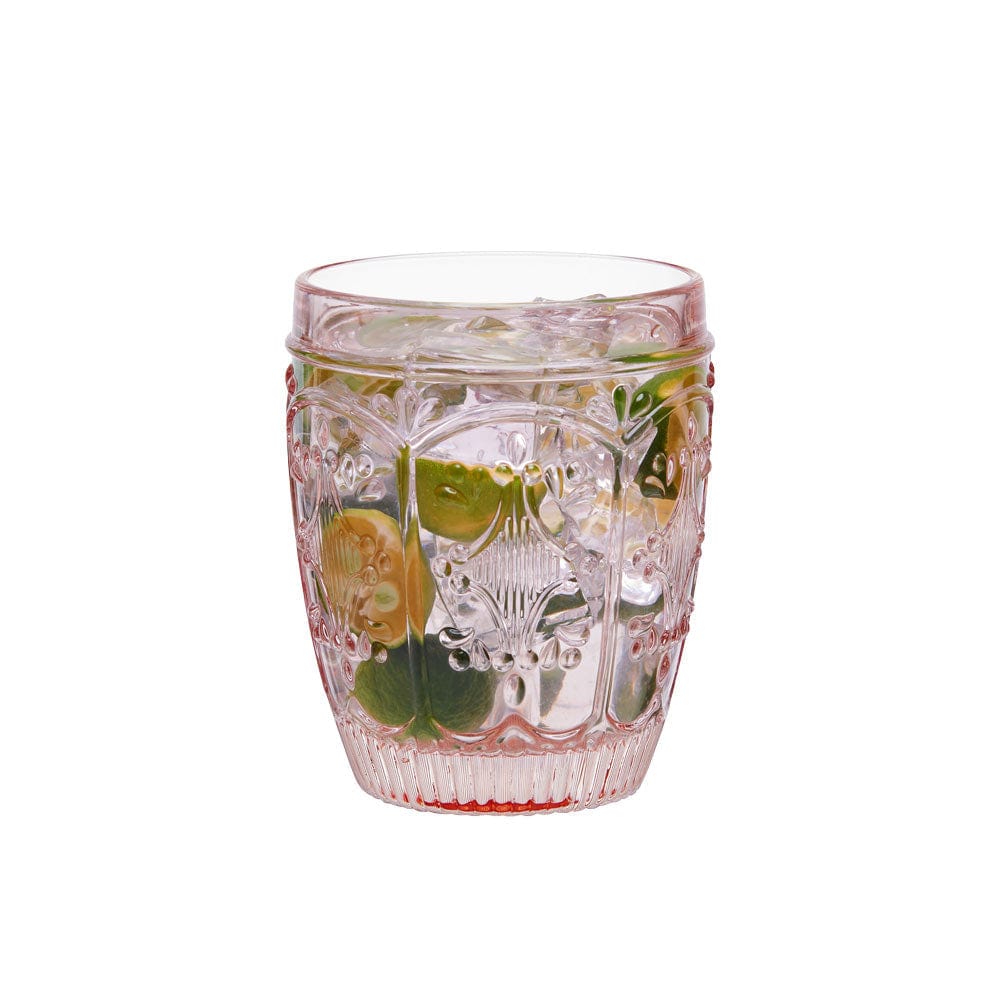 Trestle Double Old Fashioned Glasses Set of 4, Blush