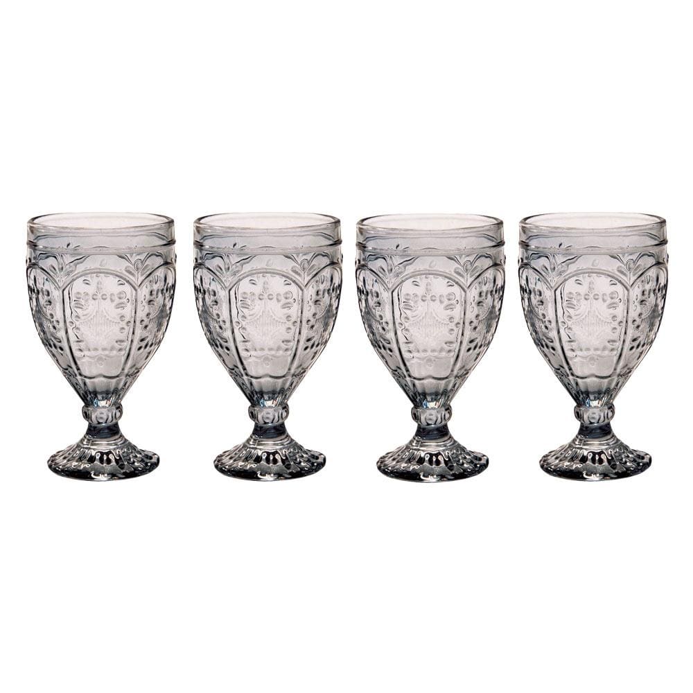 Trestle Goblets Set of 4, Smoke