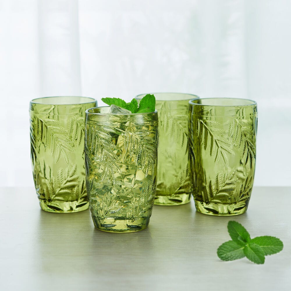 Villa Palm Highball Glasses Set of 4