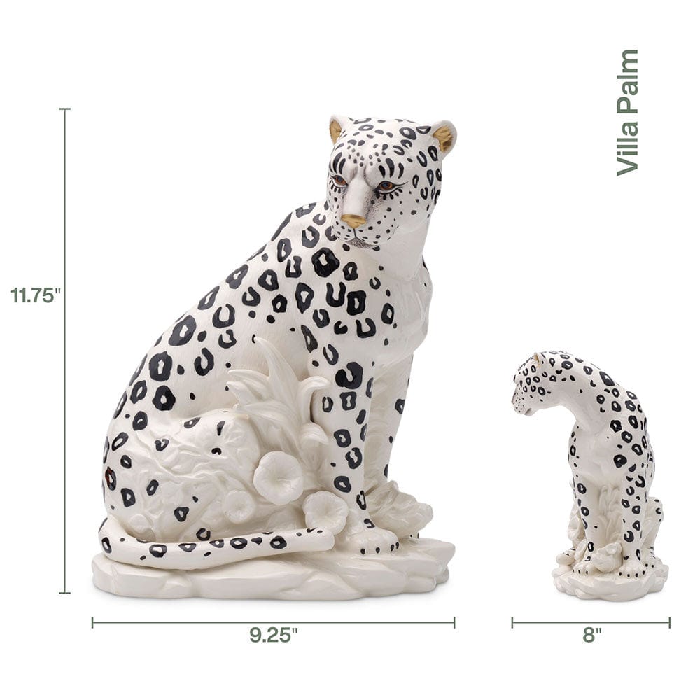 Villa Palm Leopard Figurine 11.75 IN